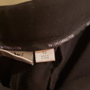 WORTHINGTON BLACK TUXEDO DRESS PANT